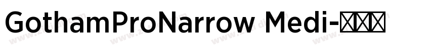GothamProNarrow Medi字体转换